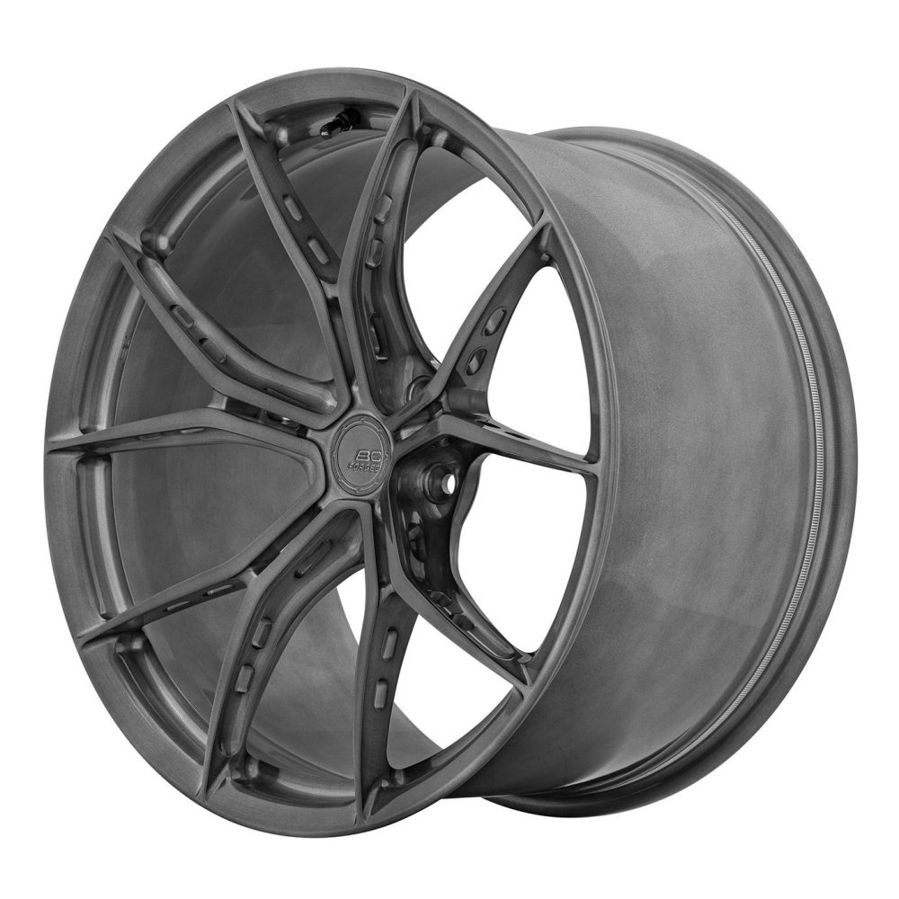 BC Forged KX08 Monoblock Wheel in Bright Graphite Gray - Side