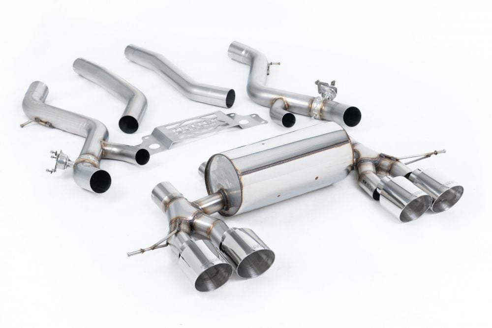 Milltek Valved OPF / GPF-Back Exhaust System with Race Center Resonator for G87 BMW M2 (OPF / GPF) with Polished Tips