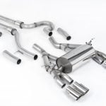 Milltek Valved Equal Length Catback Exhaust System for F82 BMW M4 with Polished Tips