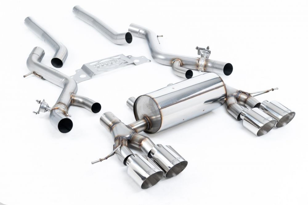 Milltek Valved & Non-Resonated Secondary Catback Exhaust System for G87 BMW M2 (non-OPF / GPF) with Polished Tips