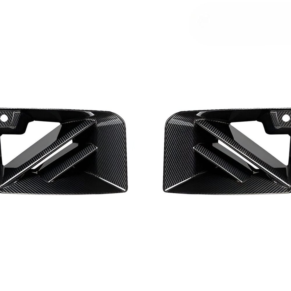 AutoTecknic Corsa Dry Carbon Front Air Inlet Trim Set For G87 BMW M2