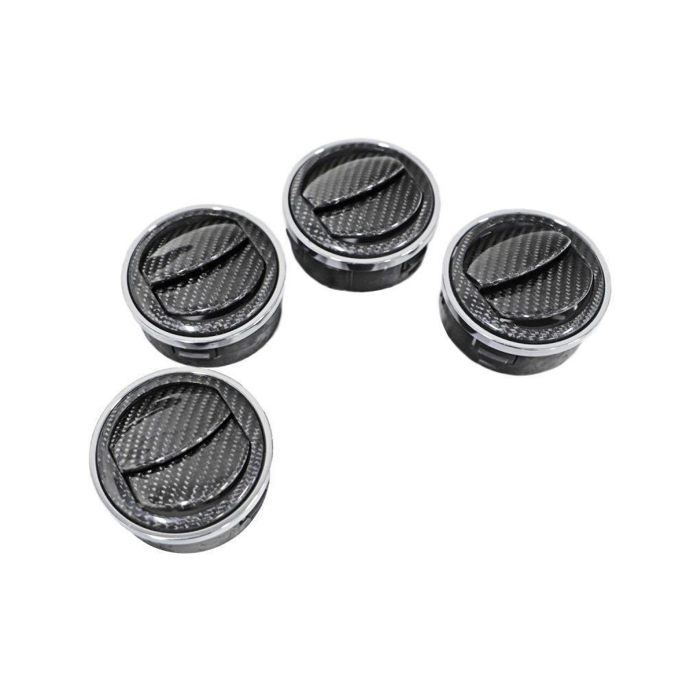 Exotic Car Gear Carbon Dash Vent Replacements for Lamborghini Murciélago - 4-pieces Top View