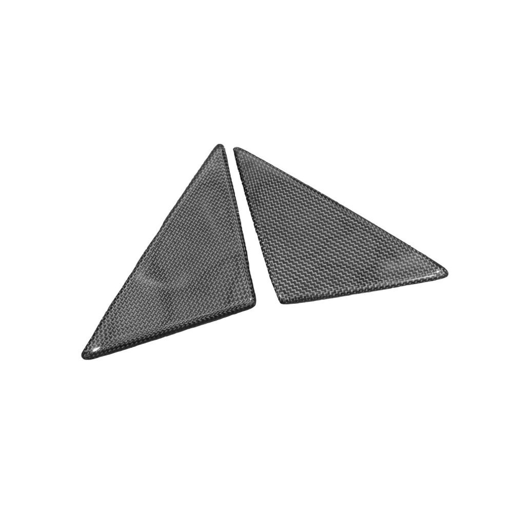 Exotic Car Gear Carbon Outer Door Triangle Trim Covers for Ferrari F8 Tributo / Spider