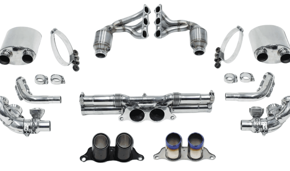 CARGRAPHIC Lightweight Sports Exhaust Kit w/ Sport Silencers for 991 Porsche 911 GT3 / GT3 RS / R