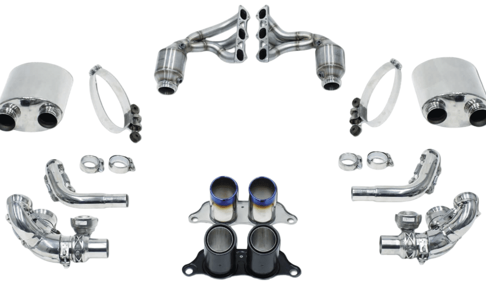 CARGRAPHIC Sports Exhaust Kit w/ Sport Silencers for 991 Porsche 911 GT3 / GT3 RS / R