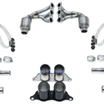 CARGRAPHIC Sports Exhaust Kit w/ Sport Silencers for 991 Porsche 911 GT3 / GT3 RS / R