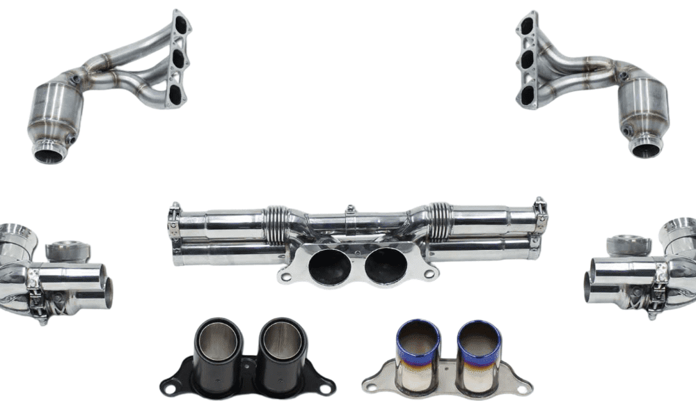 CARGRAPHIC Lightweight Sports Exhaust Kit w/ Race Silencers for 991 Porsche 911 GT3 / GT3 RS / R