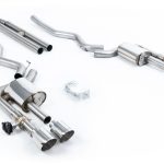Milltek Valved & Non-Resonated Catback Exhaust System for S550 Ford Mustang Mach 1 and S650 Mustang Dark Horse with H-Pipe & Polished Tips