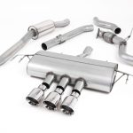 a group of silver exhaust pipes