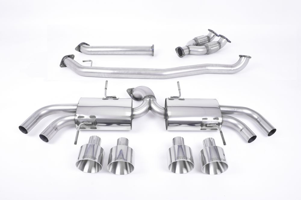 Milltek Non-Resonated Primary Catback Exhaust System for R35 Nissan GT-R with Polished Tips