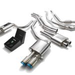 ARMYTRIX Valvetronic Exhaust System w/ Blue Tips for B9 Audi S4 (non-OPF) [AU94S-QS14B]