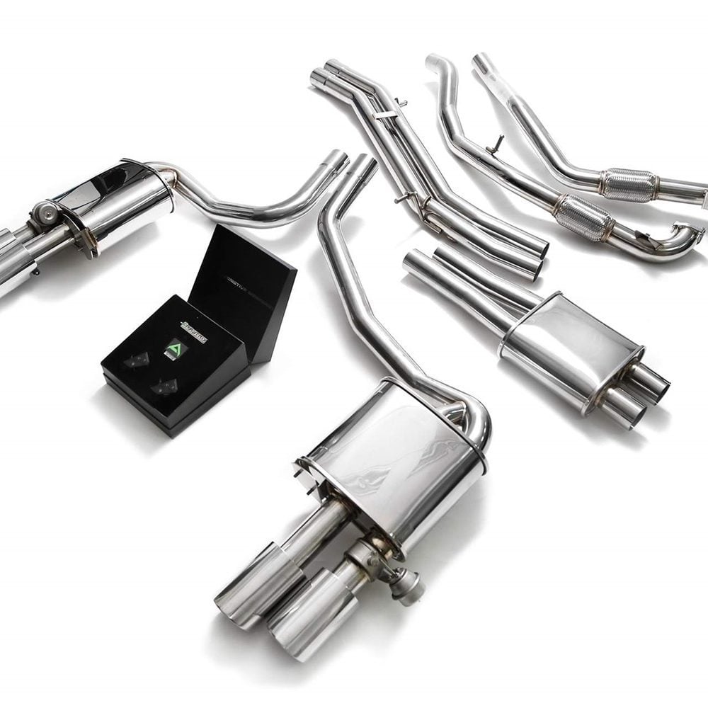 ARMYTRIX Valvetronic Exhaust System with Chrome Silver Tips for B8 Audi A4 / A5 Sportback / S4 / S5 Sportback
