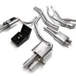 ARMYTRIX Valvetronic Exhaust System w/ Chrome Silver Tips for B9 Audi S5 Coupe (non-OPF) [AU95S-QS14C]
