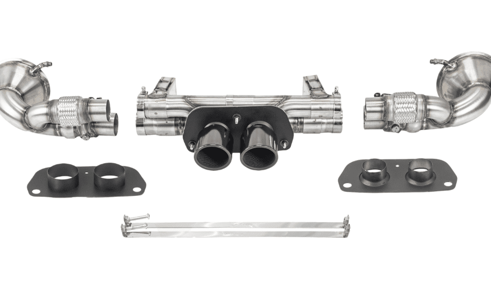 CARGRAPHIC Valved Rear Silencer for 991.2 Porsche 911 GT3 RS / Speedster - Super Sound Plus & Racing Sound Version Assembled