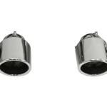 CARGRAPHIC PSE Look Rolled-In Tailpipe Set for 991.2 Porsche 911 Carrera / 4 / 4S / S / T / GTS - Mirrored Polished Version
