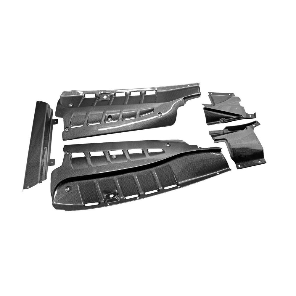 Exotic Car Gear Carbon Engine-Bay Panel Set for Ferrari 430 Scuderia / F430 / Scuderia Spider 16M