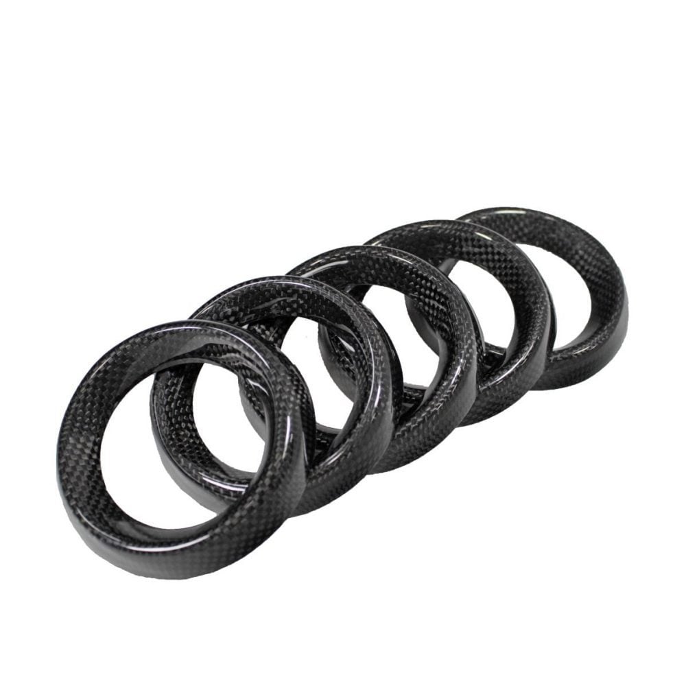 Exotic Car Gear Carbon Dash Vent Ring Covers for Ferrari 360 - Front View
