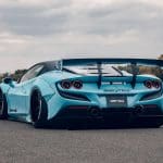 Liberty Walk LB-WORKS Widebody Kit for Ferrari F8 Tributo - Ver 1 Rear Wing Full View