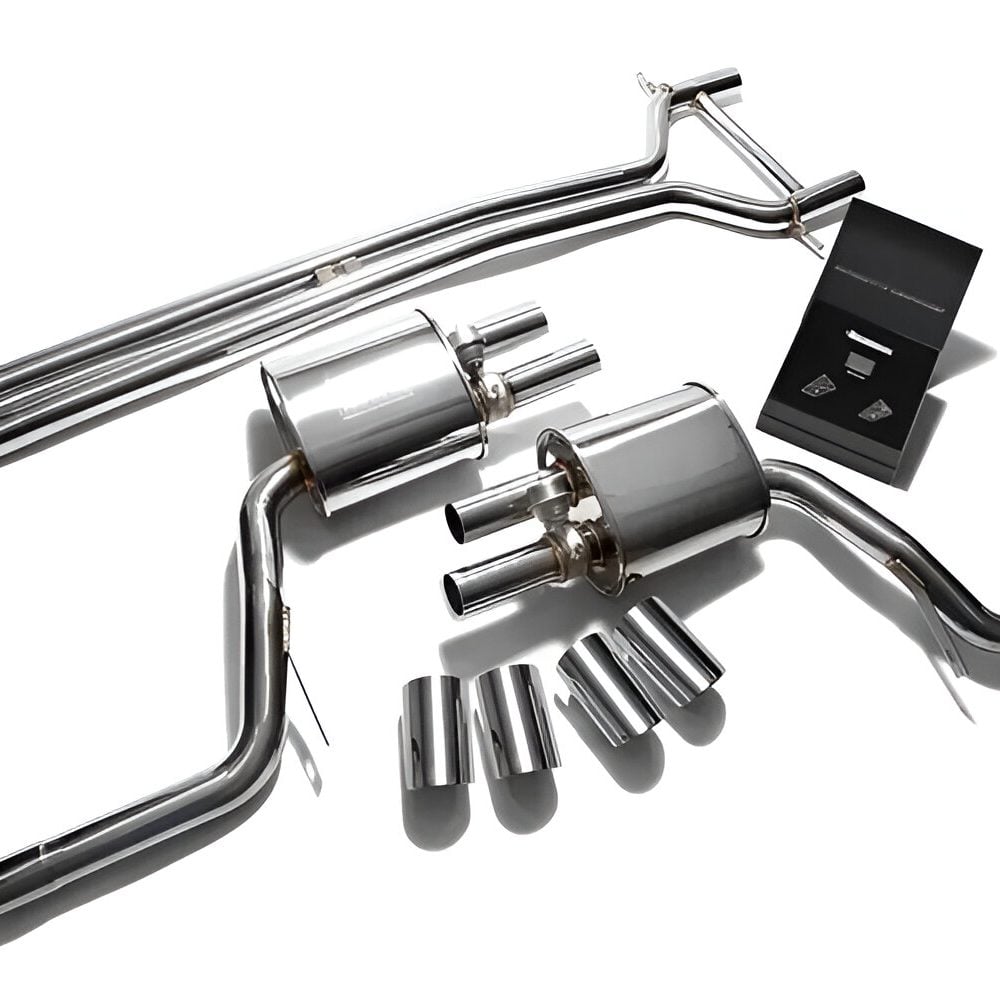 ARMYTRIX Valvetronic Exhaust System w/ Chrome Silver Tips for 970.2 Porsche Panamera S & 4S
