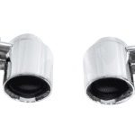 CARGRAPHIC Modena Design Double End Tailpipe Set for 991.1 & 997.1 Porsche 911 Carrera / 4 / 4S / GTS / S - Mirror Polished Version