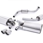 Milltek Resonated Catback Exhaust System for 987.1 Porsche Boxster S / Cayman S with Polished Tips