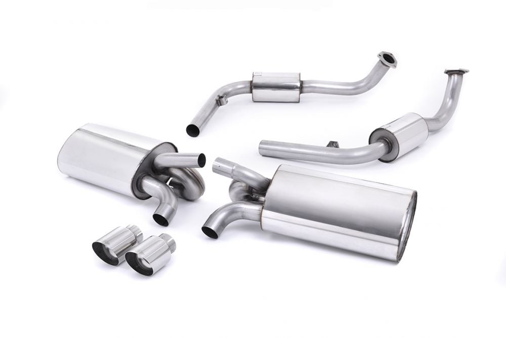 Milltek Resonated Catback Exhaust System for 987.1 Porsche Boxster S / Cayman S with Polished Tips