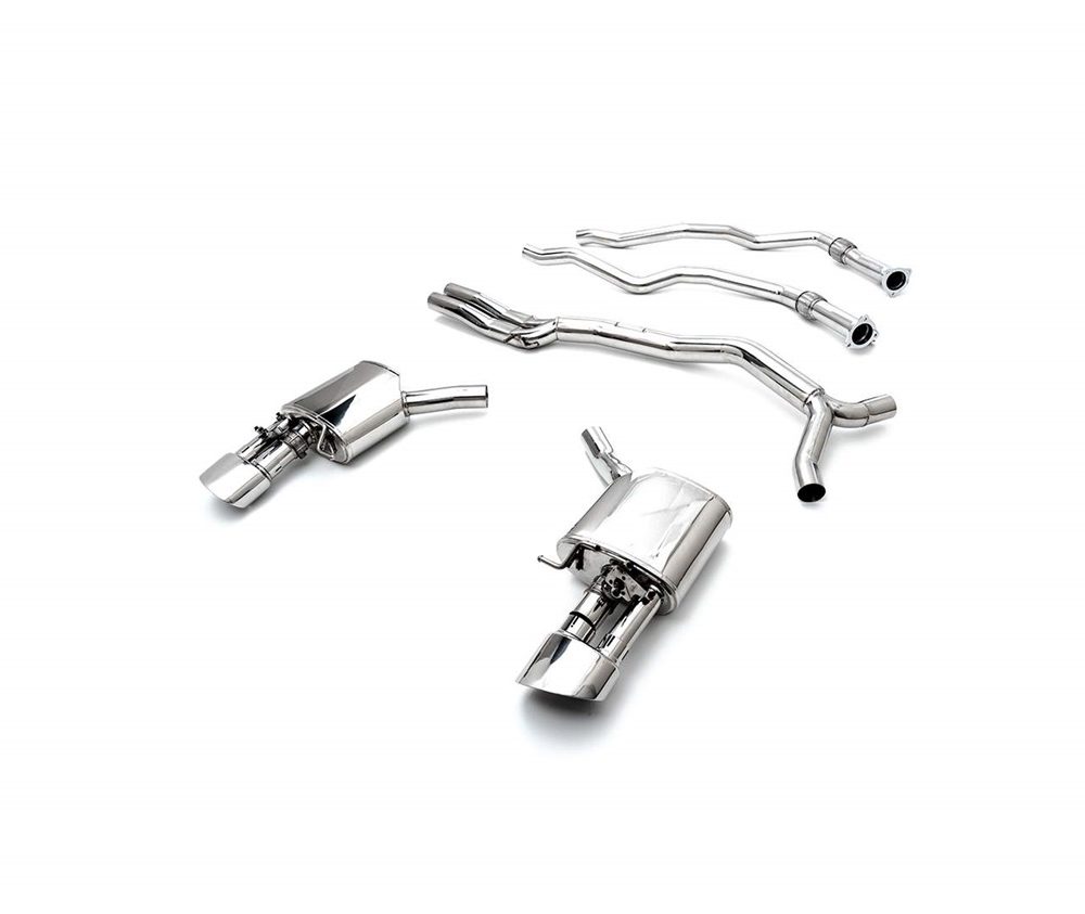 ARMYTRIX Valvetronic Exhaust System with Chrome Silver Tips for B9 Audi RS4 & RS5 (pre-facelift / non-OPF)