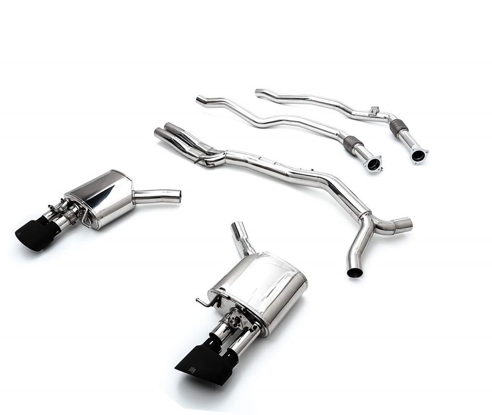 ARMYTRIX Valvetronic Exhaust System with Matte Black Tips for B9 Audi RS4 & RS5 (pre-facelift / non-OPF)
