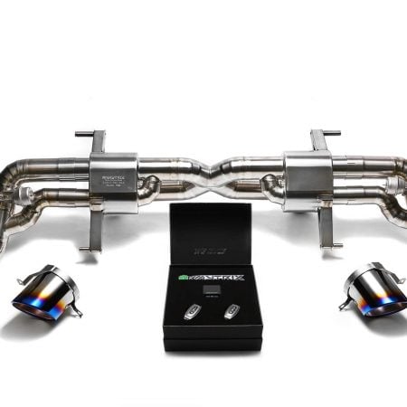 ARMYTRIX Titanium Valvetronic Exhaust System with Blue Tips for Type-42 Audi R8 (facelift / V8) [AUR82-DT16B]
