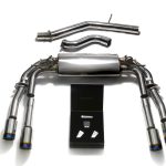 ARMYTRIX Valvetronic Exhaust System w/ Blue Tips for 8V Audi S3 (sedan) - Components