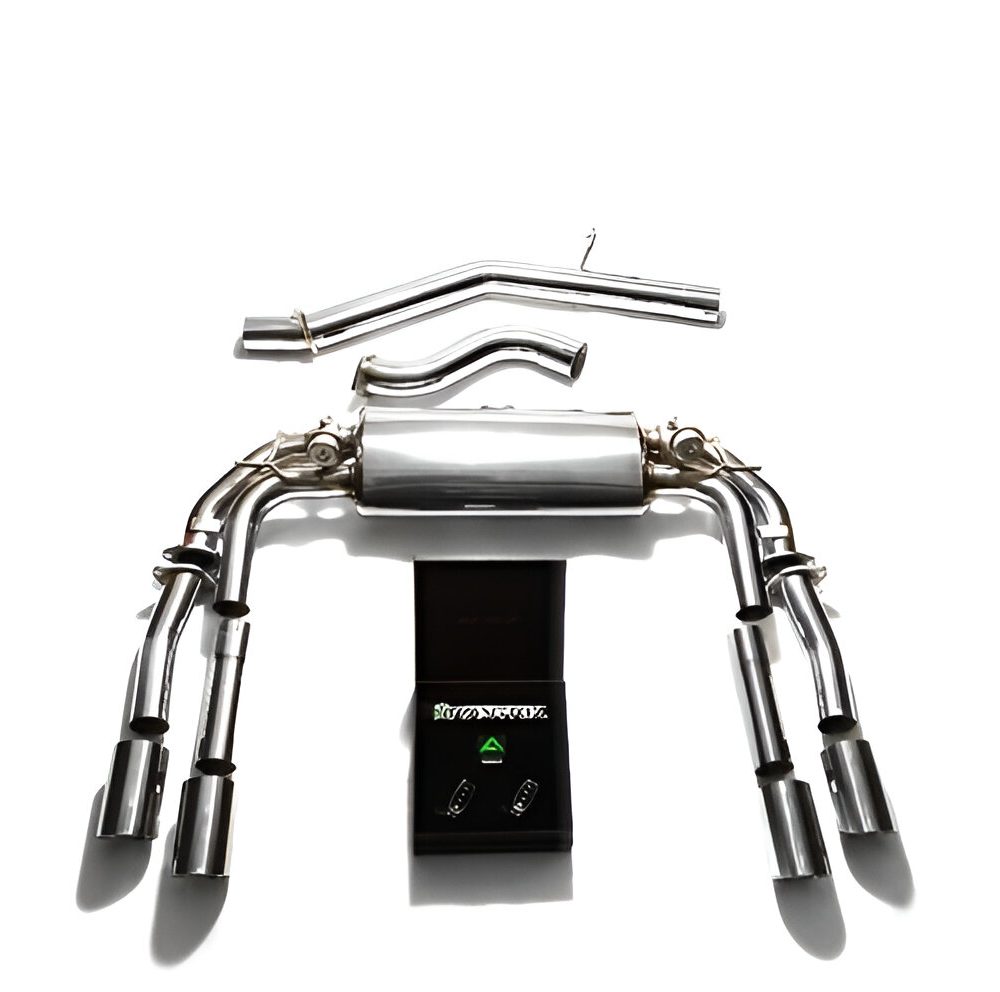 ARMYTRIX Valvetronic Exhaust System w/ Chrome Silver Tips for 8V Audi S3 (sedan)
