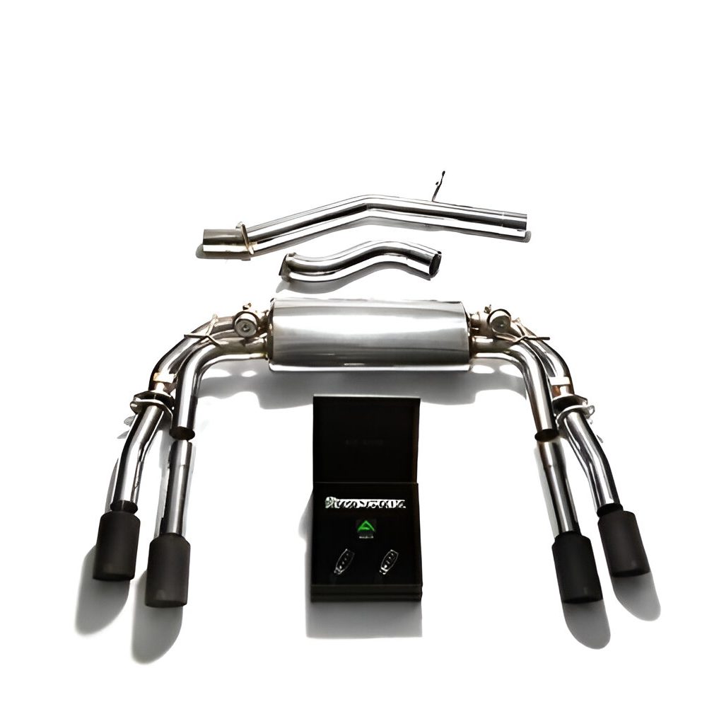 ARMYTRIX Valvetronic Exhaust System w/ Matte Black Tips for 8V Audi S3 (sedan)