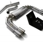 ARMYTRIX Valvetronic Exhaust System w/ Chrome Silver Tips for 8V Audi S3
