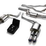 ARMYTRIX Valvetronic Exhaust System with Blue Tips for B8 Audi A5 & S5 (coupe, cabriolet / 3.0L, 4.2L) [AUBS2-QS11B]
