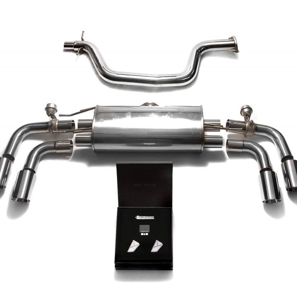 ARMYTRIX Valvetronic Exhaust System w/ Chrome Silver Tips for 8J Audi TT (FWD)