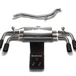ARMYTRIX Valvetronic Exhaust System w/ Matte Black Tips for 8J Audi TT & TTS (quattro) [AU8JS-QS11M]
