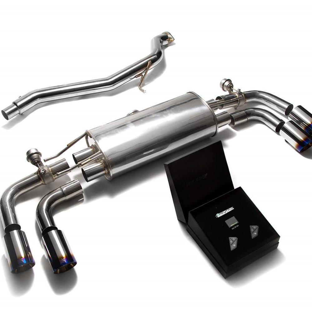 ARMYTRIX Valvetronic Exhaust System w/ Blue Tips for 8J Audi TT & TTS (quattro) [AU8JS-QS11B]