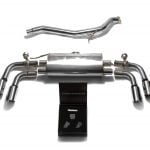 ARMYTRIX Valvetronic Exhaust System w/ Chrome Silver Tips for 8J Audi TT (quattro)