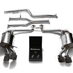ARMYTRIX Valvetronic Exhaust System with Matte Black Tips for W204 Mercedes-Benz C180 / C200 / C250 (facelift)