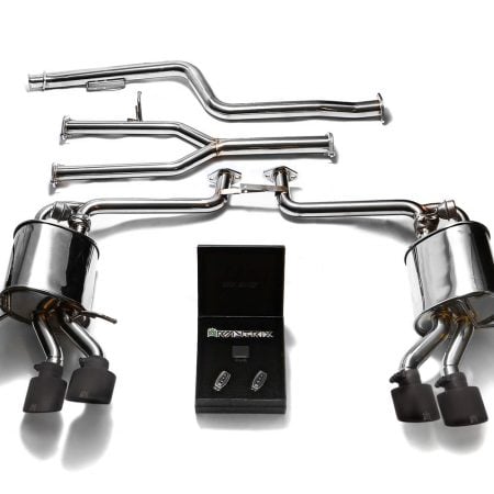 ARMYTRIX Valvetronic Exhaust System with Matte Black Tips for W204 Mercedes-Benz C180 / C200 / C250 (facelift) [MB042-QS20M]