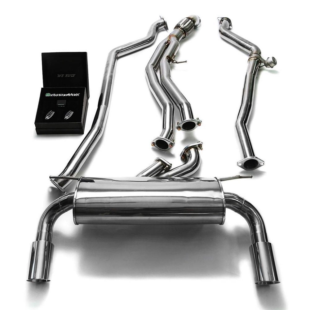 ARMYTRIX Valvetronic Exhaust System with Chrome Silver Tips for F2X BMW M135i / M235i