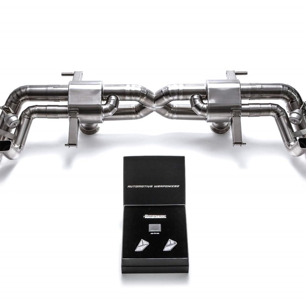 ARMYTRIX Titanium Valvetronic Catback Exhaust System for 4S Audi R8 (pre-facelift)