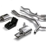 ARMYTRIX Valvetronic Exhaust System with Wireless Remotes and Chrome Silver Tips for B9 Audi RS4 & RS5 (pre-facelift / non-OPF) - Components