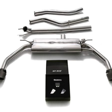 ARMYTRIX Valvetronic Exhaust System with Matte Black Tips for C117 & X117 Mercedes-Benz CLA180, CLA200 and CLA250 (pre-facelift / FWD) [MBL25-DS19M]