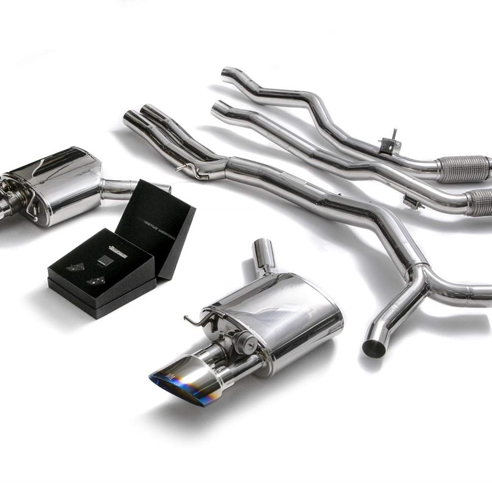 ARMYTRIX Valvetronic Exhaust System with Wireless Remotes and Blue Tips for B9 Audi RS4 & RS5 Sportback (pre-facelift / non-OPF)