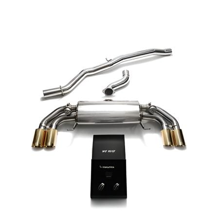 ARMYTRIX Valvetronic Exhaust System w/ Gold Tips for 8X Audi S1 [AU8XS-QS11G]