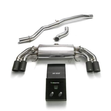 ARMYTRIX Valvetronic Exhaust System w/ Matte Black Tips for 8X Audi S1 [AU8XS-QS11M]