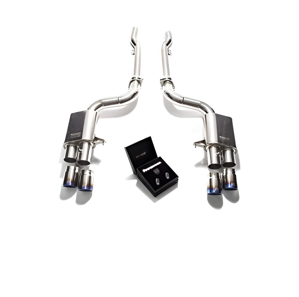 ARMYTRIX Titanium Valvetronic Exhaust System w/ Blue Tips for Ferrari 599 GTB