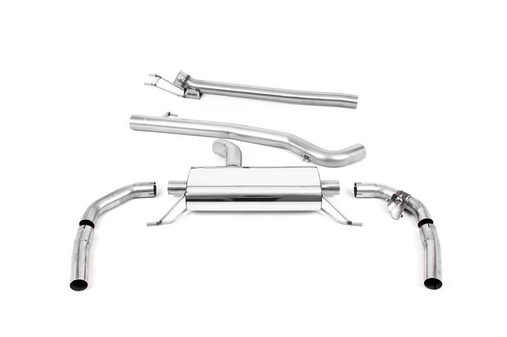 ★*★様 CLA45 ミルテックエキゾースト製中間マフラー(サイレンサー付 Milltek Valved GPF-OPF-Back Exhaust System for C118 Mercedes