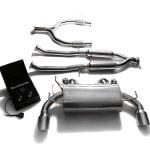 ARMYTRIX Valvetronic Exhaust System w/ Chrome Silver Tips for Z34 Nissan 370Z